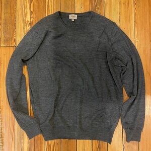 Armani Collezioni Men's Dark Gray Crewneck Sweater